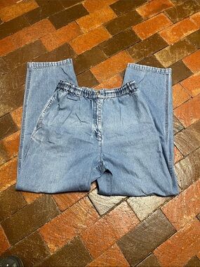 Grannycore Vintage Talbots size Medium jeans 29“ inseam elastic waist 30” 2279